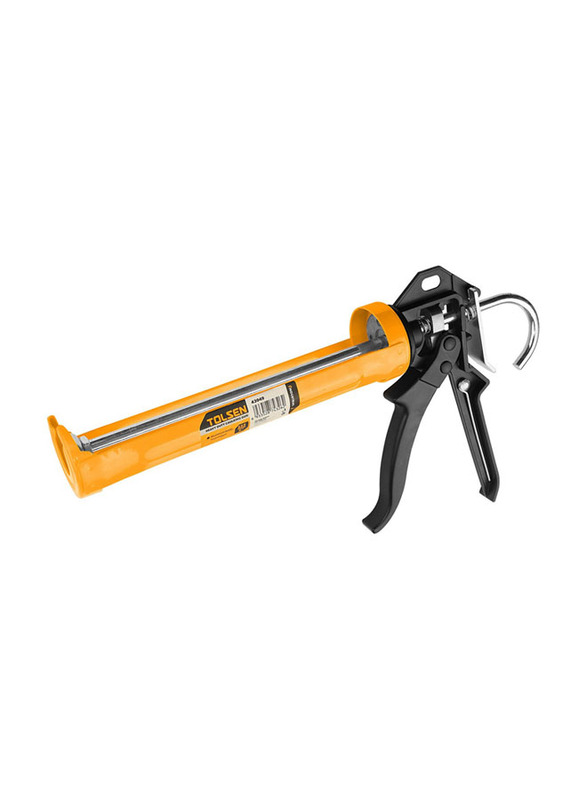 Tolsen 9''/225m Industrial Caulking Gun, 43049, Yellow/Black