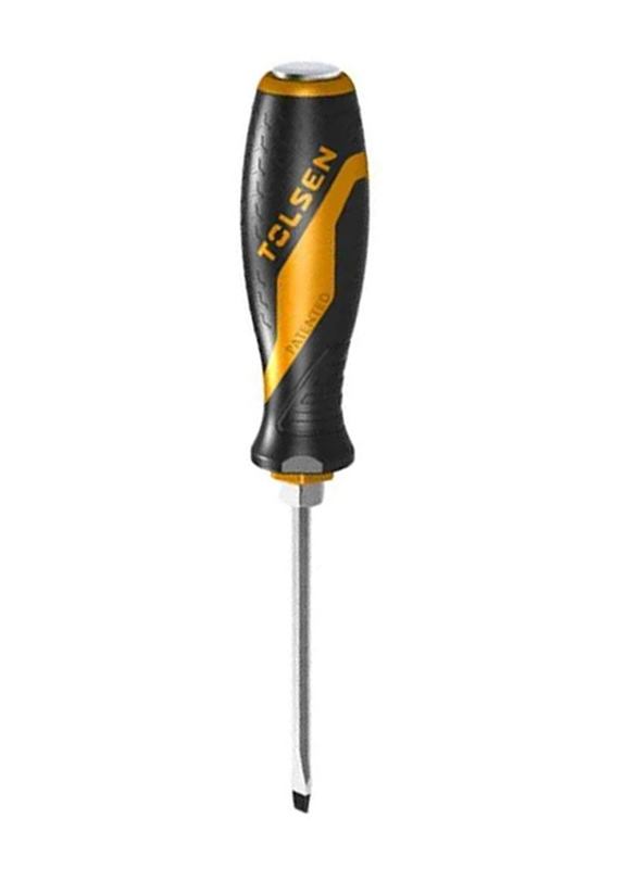 Tolsen 1.0 x 5.5 x 75mm Go-through Screwdriver, 20111, Orange/Black