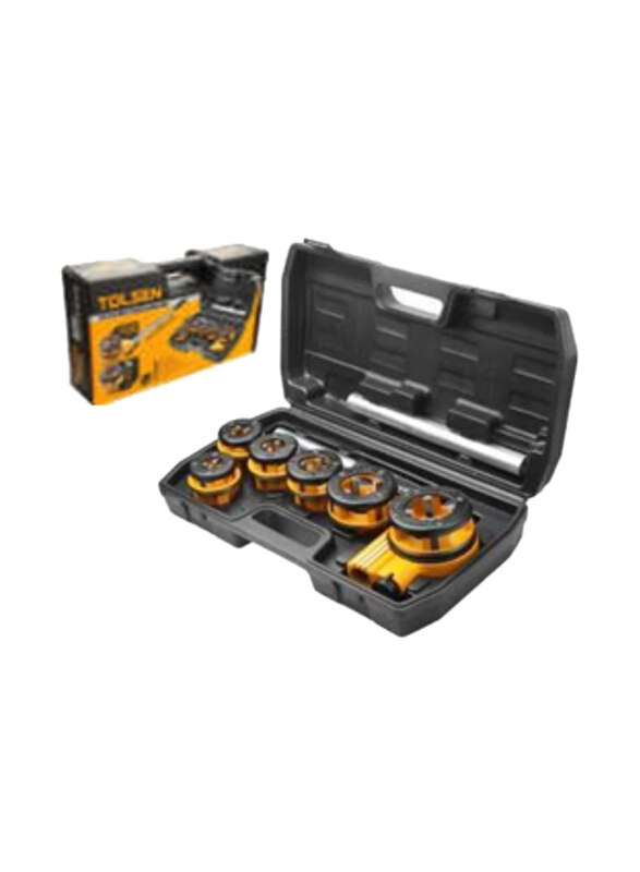 

Tolsen 9-Piece Pipe Threading Set (Industrial), 33011, Yellow/Black