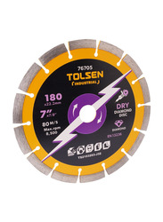 Tolsen Diamond Cutting Tools Blade (Industrial), 180(7")X22.2mm, 76705, Silver