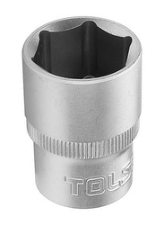 Tolsen 23mm 1/2 inch Industrial Socket, 16523, Silver