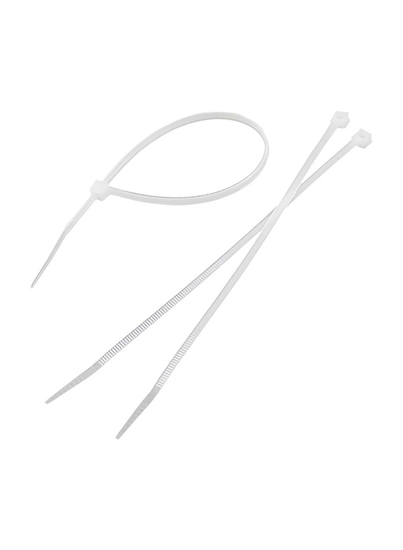 Tolsen Nylon Cable Tie, 100 Pieces, 50109, White