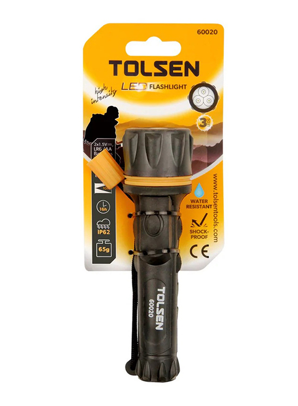 Tolsen LED Flashlight, Black