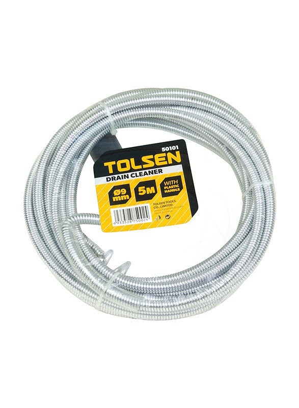 

Tolsen Drain Cleaner, 50101, Dia.9mm x 5m