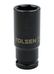 Tolsen 32mm 0.5-Inch Industrial Impact Socket, 18282, Black