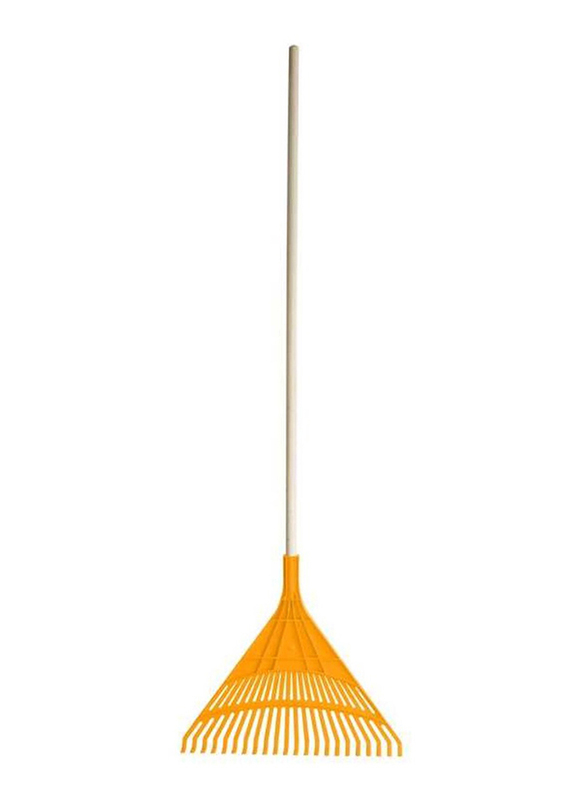 Tolsen Plastic Leaf Rake, 510mm, 57550, Yellow/White