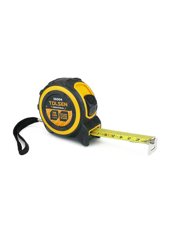 

Tolsen 5M x 25mm Measuring Tools Tape (Industrial), 36004, Yellow/Black