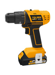 Tolsen Li-Ion Cordless Impact Drill, 87213, Yellow/Black