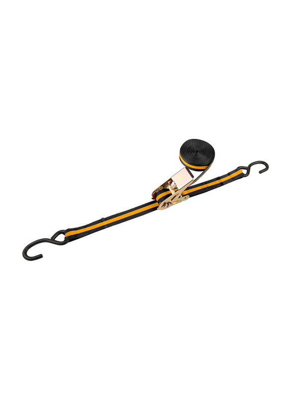 Tolsen 25mm Ratchet Tie Down, 62248, Black/Yellow