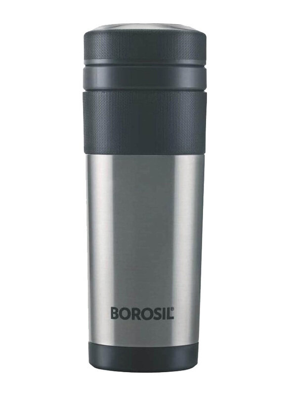 

Borosil 350ml Stainless Steel Vacuum Travelmate Mug, Grey/Silver