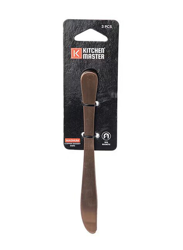 

Kitchen Master 3-Piece Magnum Dessert Knife, KM0114, Copper