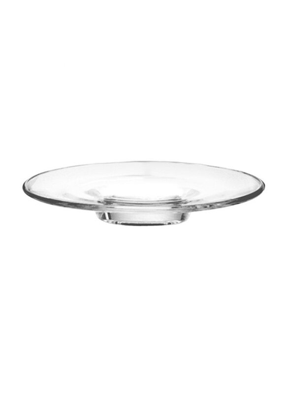 

Ocean 4.25-Inch Kenya Espresso Glass Saucer, Clear