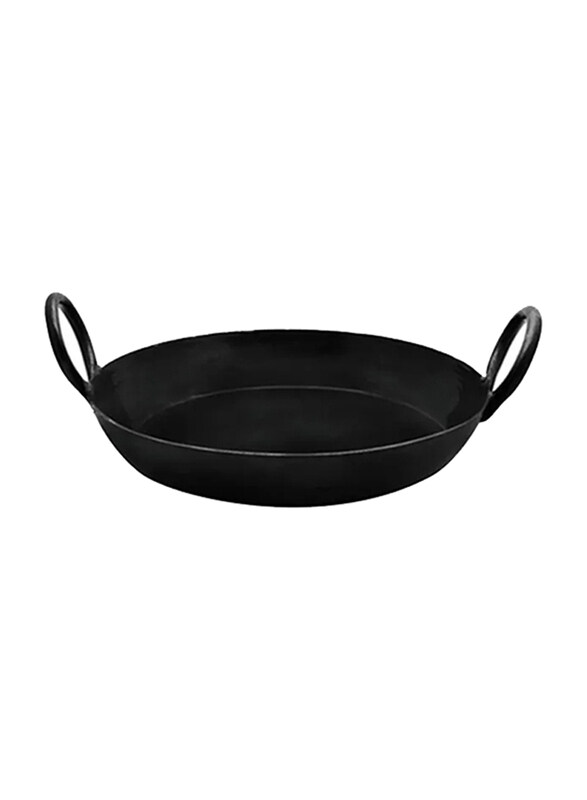 

Raj 61cm Iron Cooking Kadai 24, IJK024, Black