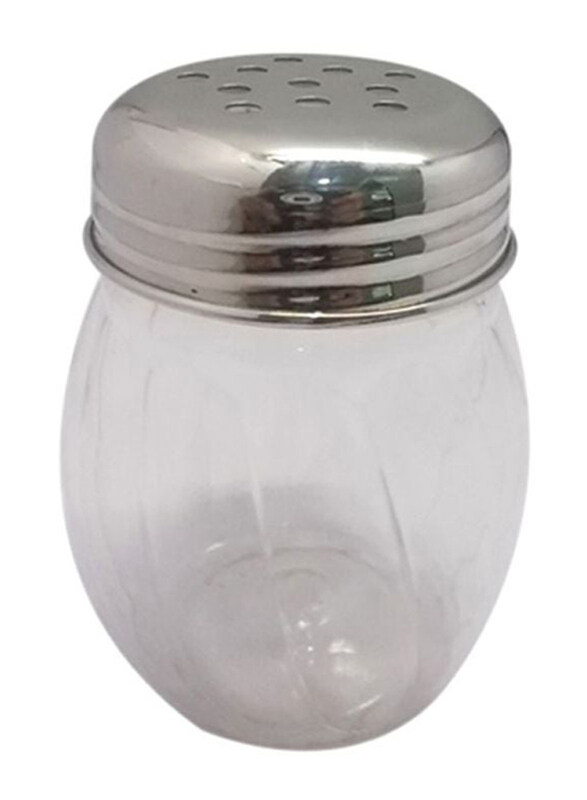 

Raj Perforated Top Cheese Shaker, Clear/Silver