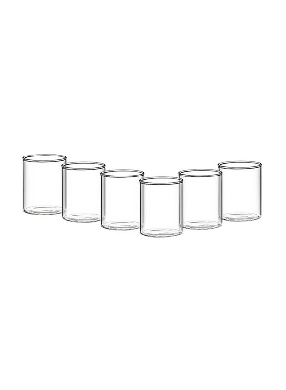 

Borosil 120ml 6-Piece Vision Glasses, BV430100008, Clear