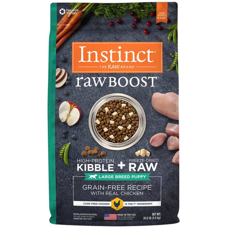 

Generic Instinct Raw Boost Kibble Chicken Puppy Large Breed Dry Dog Food