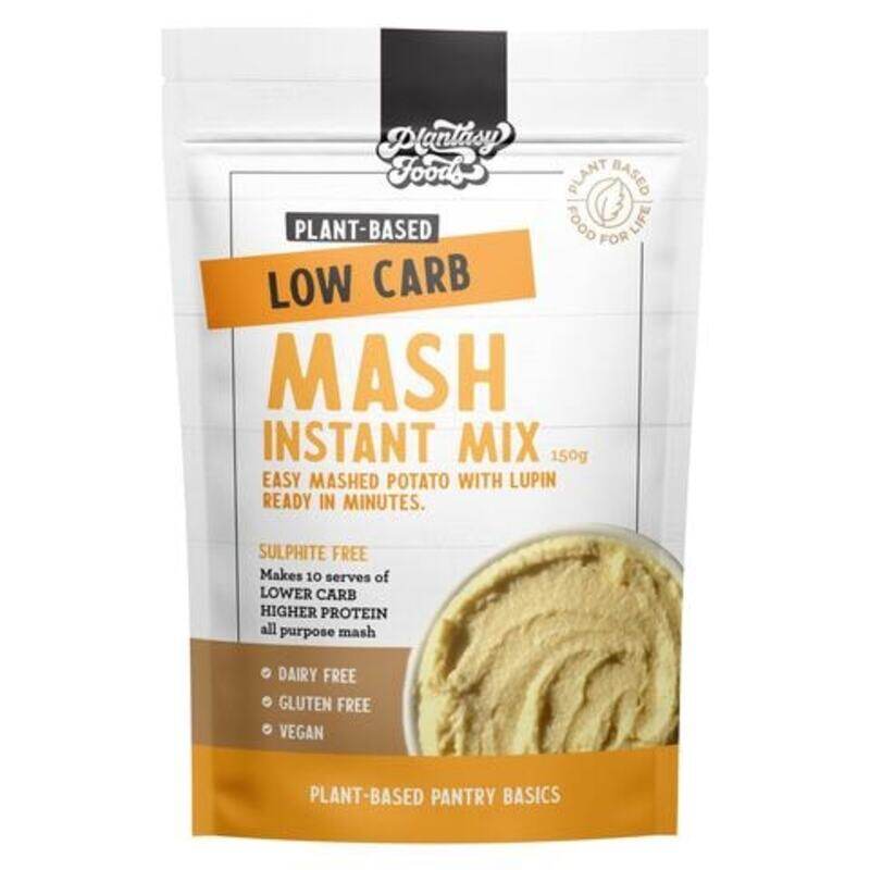 

Generic Plantasy Foods Gluten-Free Plant-Based Low Carb Mash Instant Mix 150g