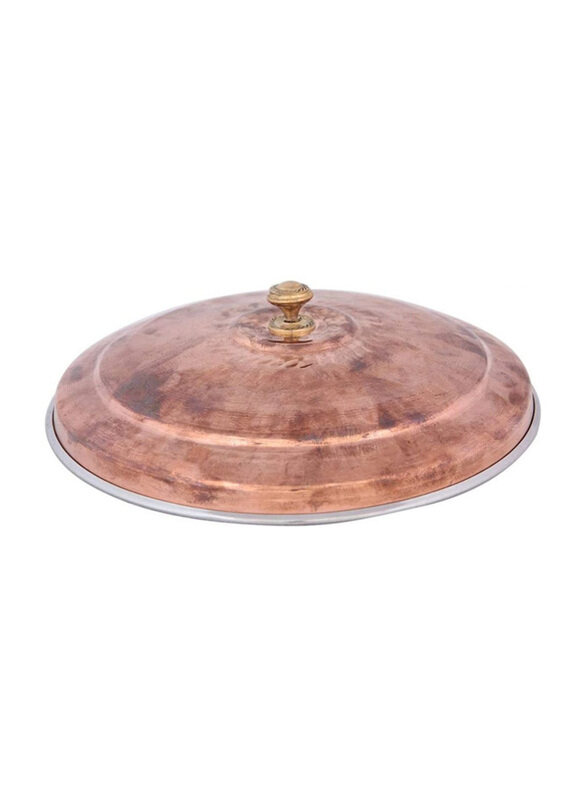 

Raj 21cm No.4 Round Copper Lid, Brown