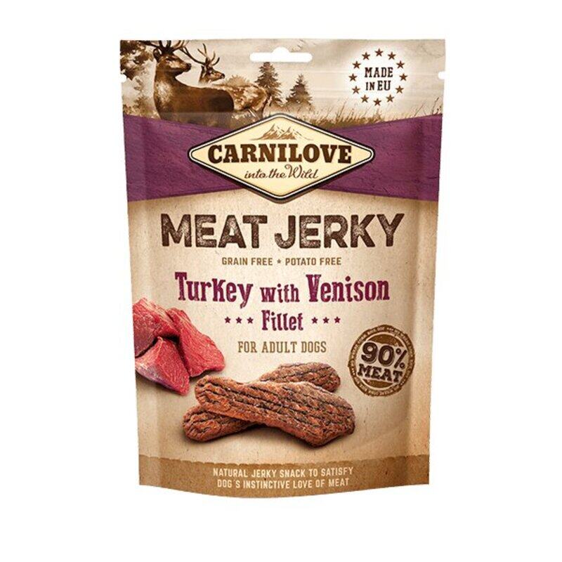 

Carnilove Jerky Snack Turkey With Venison Fillet Dog Treats