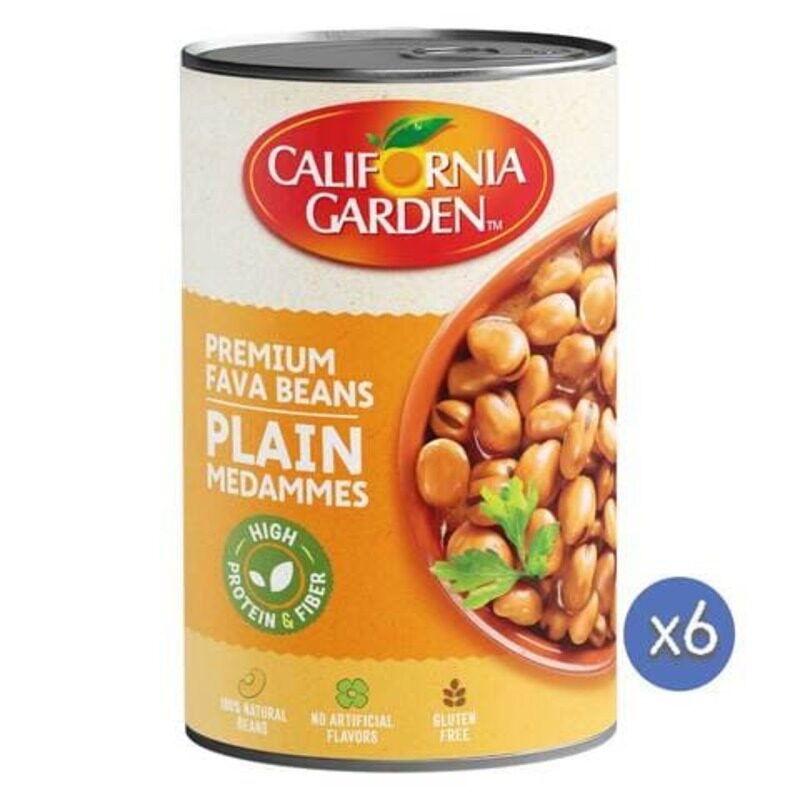 

California Garden Premium Plain Medammes Foul 450g Pack of 6