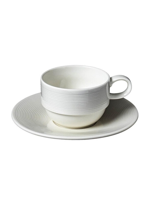 

Baralee 4 Oz Wish Stackable Porcelain Cup, 200 Cc, (6 3), White