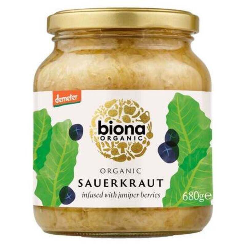 

Biona Organic Sauerkraut Infused With Juniper Berries 680g