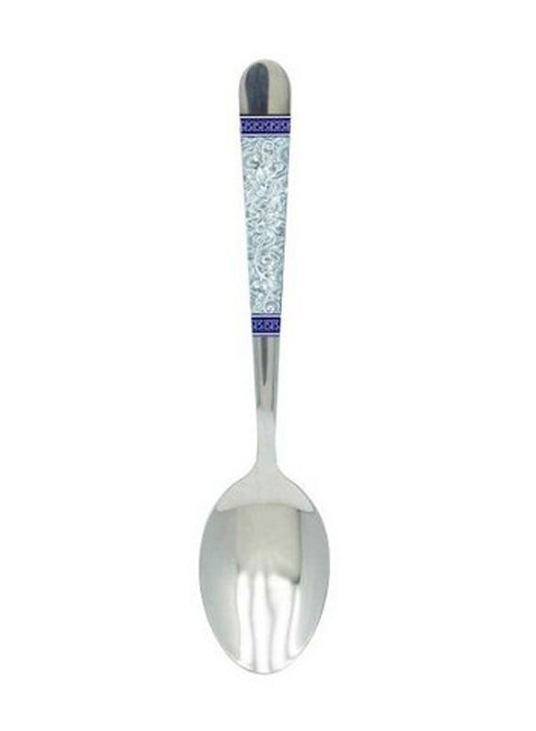 

RK 6-Piece Blue Decor Stainless Steel Dessert Spoon, RK0080, Blue/Silver