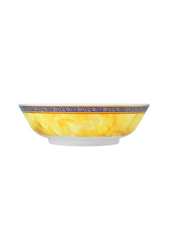 

Dinewell 21cm Hotensia Melamine Round Serving Bowl, multicolour