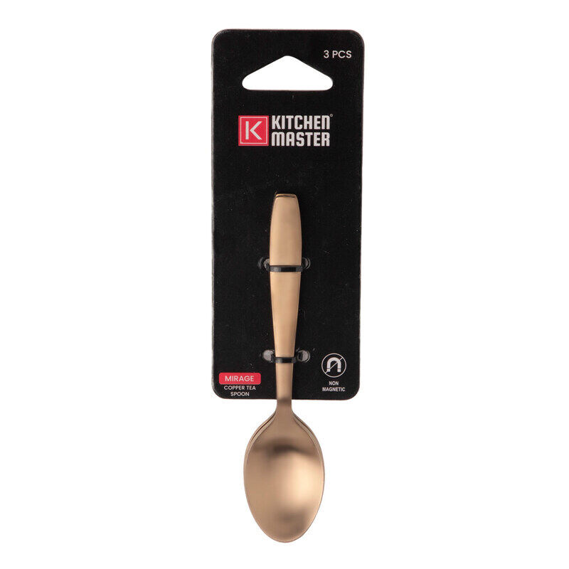 

Kitchen Master 3-Piece Mirage Tea Spoon, KM0117, Copper