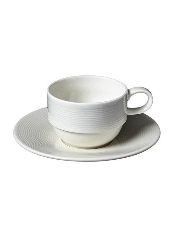 

Baralee 2 Oz Wish Stackable Porcelain Cup, 250 Cc, (8 1), White