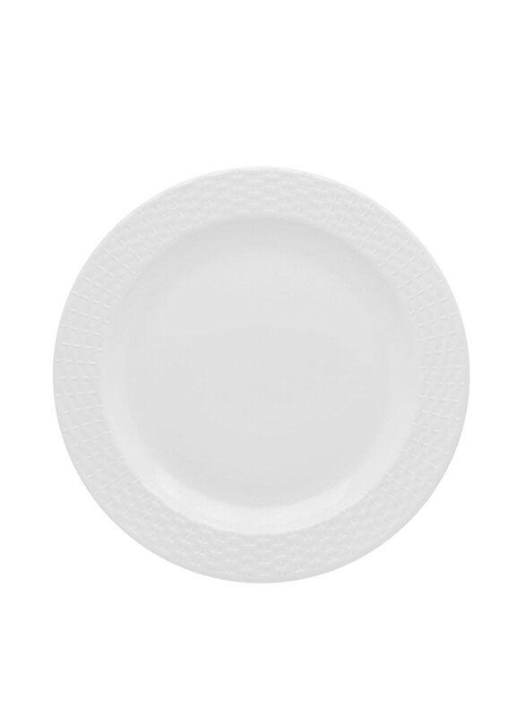 

Dinewell 12-Inch Melamine Large Dinner Plate, DWP9001W, White