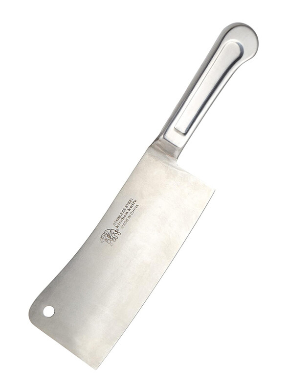 

Raj 9-inch Stainless Steel China Steel Handle Meat Chopper, Silver