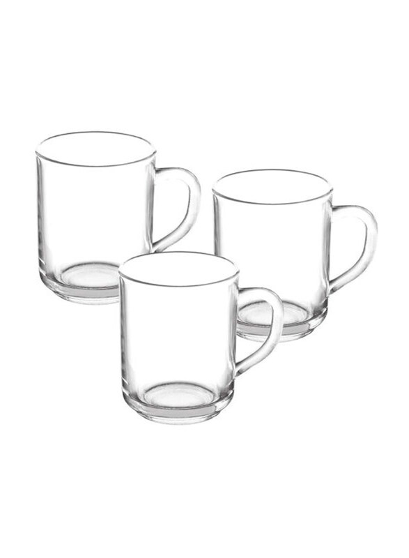 

Rk 290ml 3-Piece Flora Mug Set, Clear