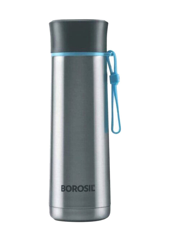 

Borosil Vacuum Sprint Bottle, 400ml, Silver