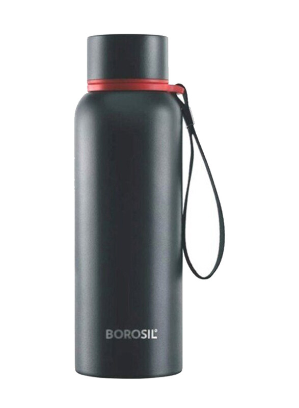 

Borosil Vacuum Trek Bottle, 500ml, Black