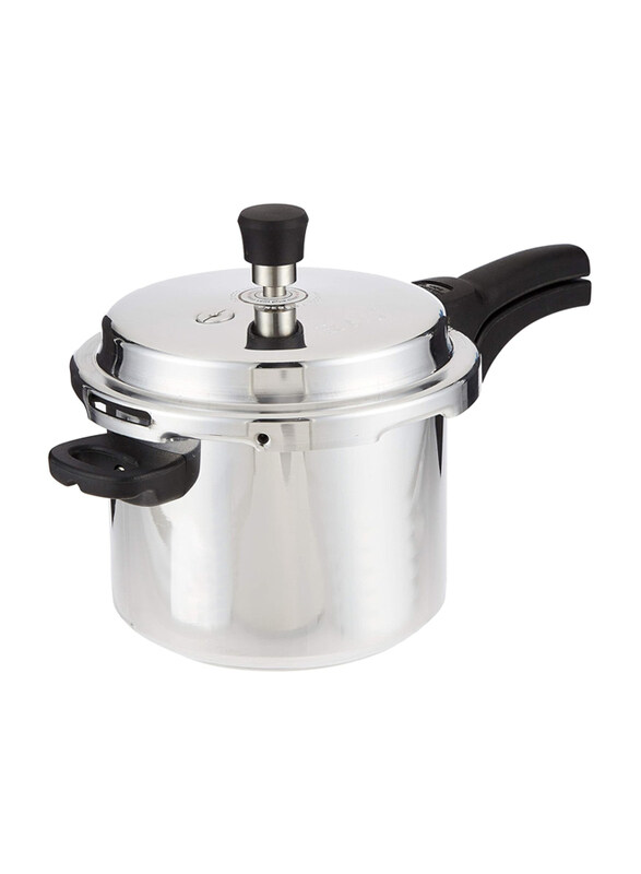 

Raj 3 Ltr Aluminium Pressure Cooker with Outer Lid, RPCO01, Silver