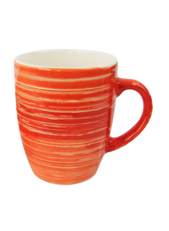 

Raj 12oz Style 2 Stoneware Mug, Red/White