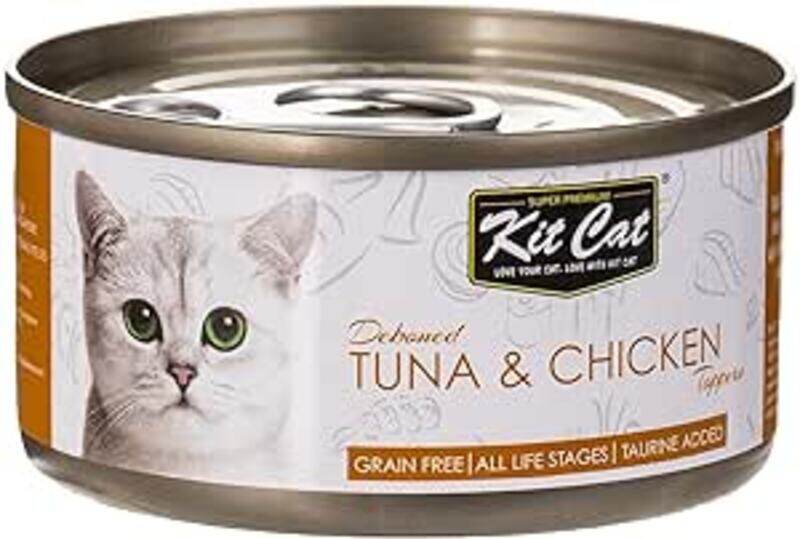 

Kit Cat Grain Free Tuna & Chicken Topper Wet Cat Food