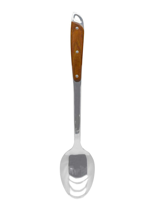 

Raj 38cm Wooden & Stainless Steel Handle Basting Spoon, Beige/Silver