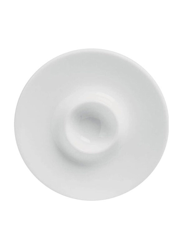 

Baralee 4-inch Simple Plus Egg Porcelain Cup, 12cm, (4 3), White
