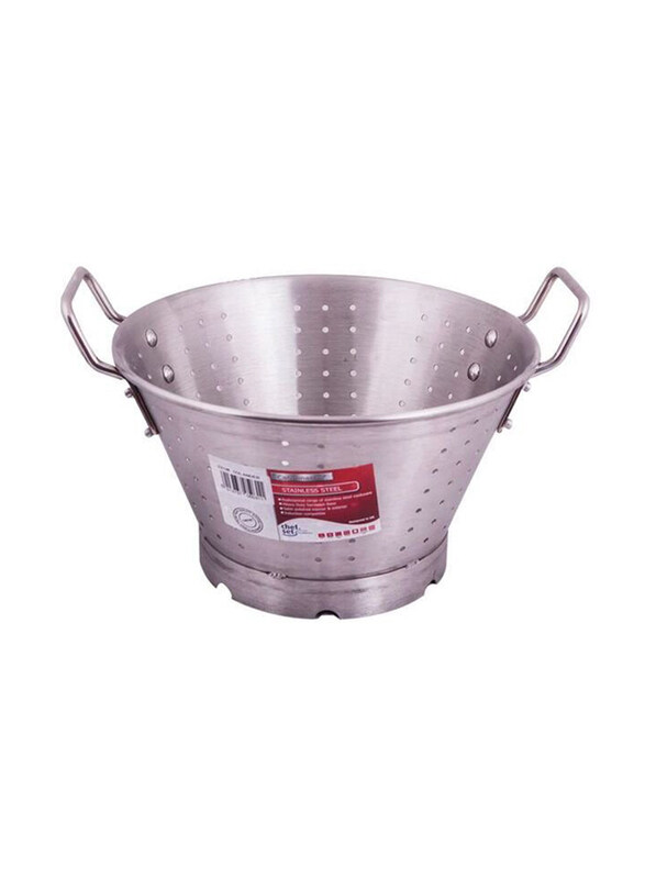 

Chefset 32cm Steel Colander with Handle, Silver