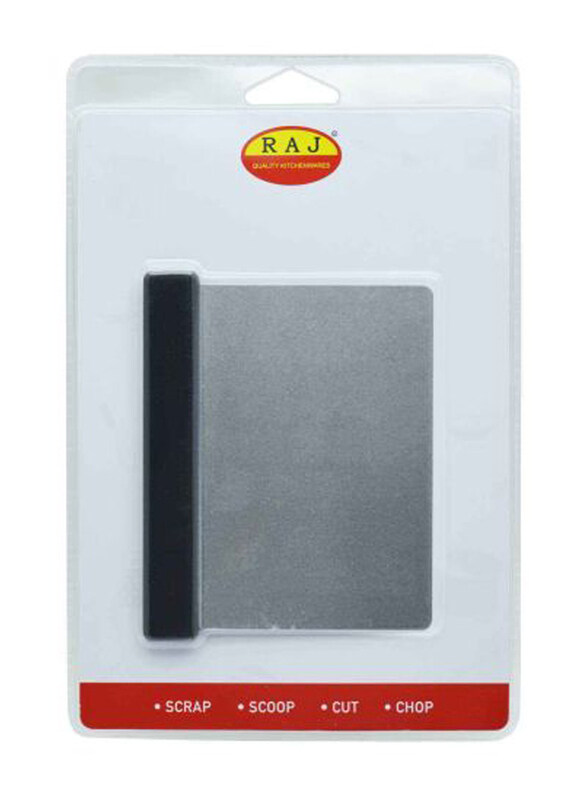 

Raj Stainless Steel Flexible Dough Cutter/Scraper, Silver