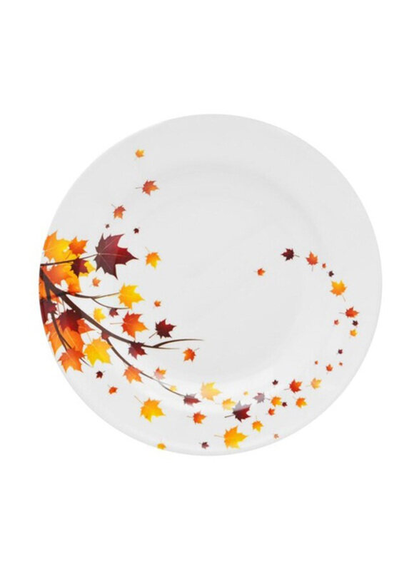 

Dinewell 22cm Vintage Leave Soup Plate, White