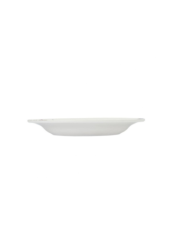 

Dinewell 10.5-inch Melamine Round Blossom Soup Plate, White