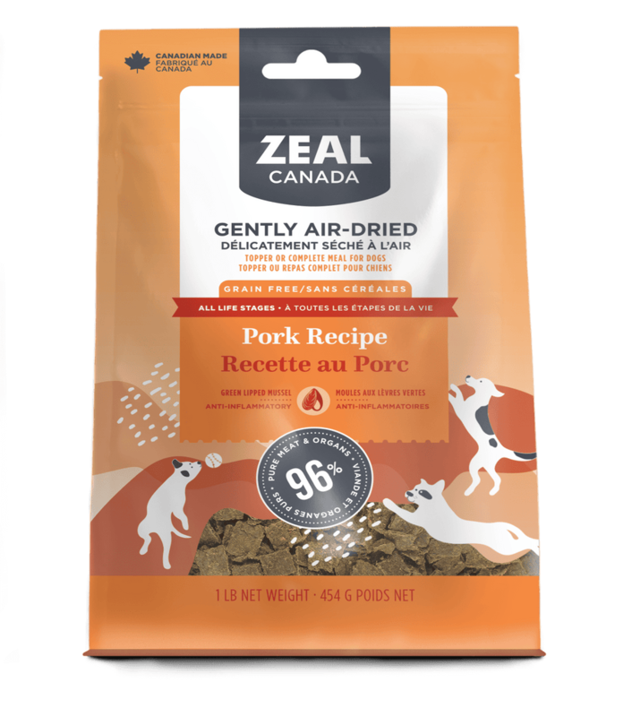 

Generic Zeal Air Dried Pork Recipe Dry Dog Food