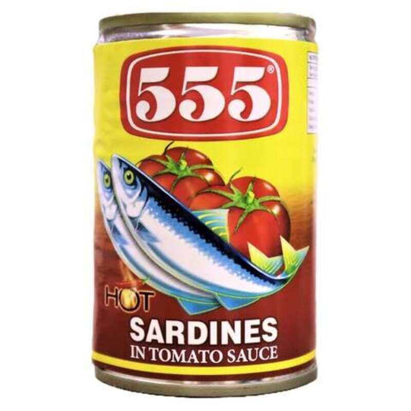 

555 Hot Sardiness In Tomato Sauce 155g