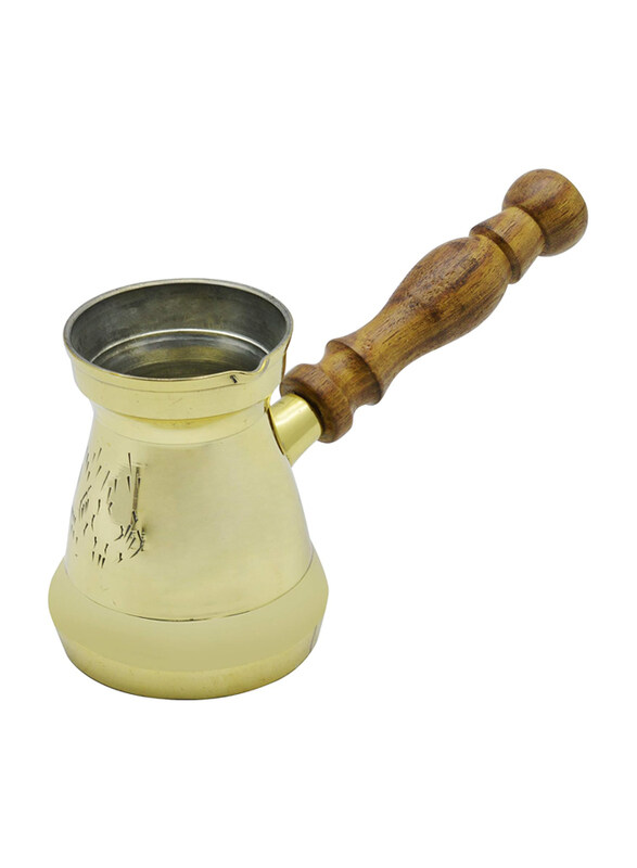 

Raj 5.5cm Brass Turkish Coffee Pot, Gold