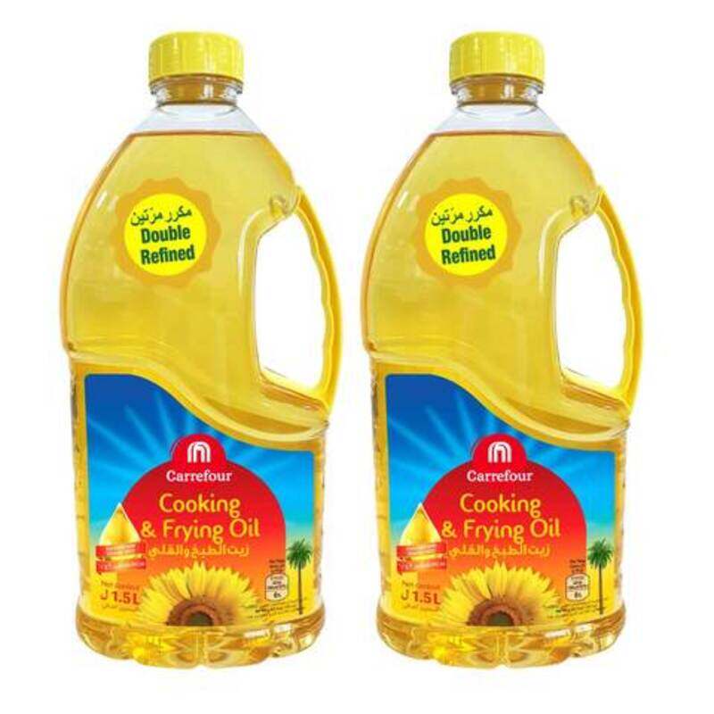 

Generic Carrefour Double Refined Canola Oil 1.5L Pack of 2
