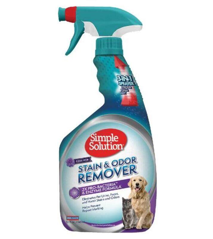 

Simple Solution Pet Stain & Odour Remover Floral Fresh Scent Dogs And Cats