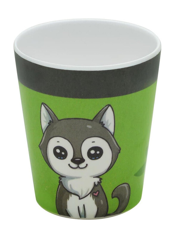 

Dinewell Kids Rabbit Printed Tumbler, 250ml, Green